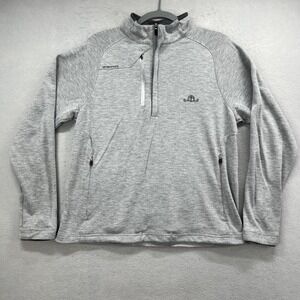 Zero Restriction Tour Series Golf Pullover Mens Medium Gray 1/4 Zip Jacket